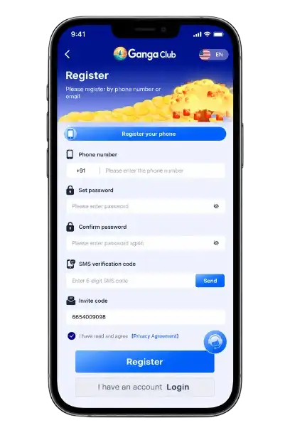 ganga club register